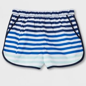 Hunter for Target Athletic Water Shorts Blue Stripe Size Medium